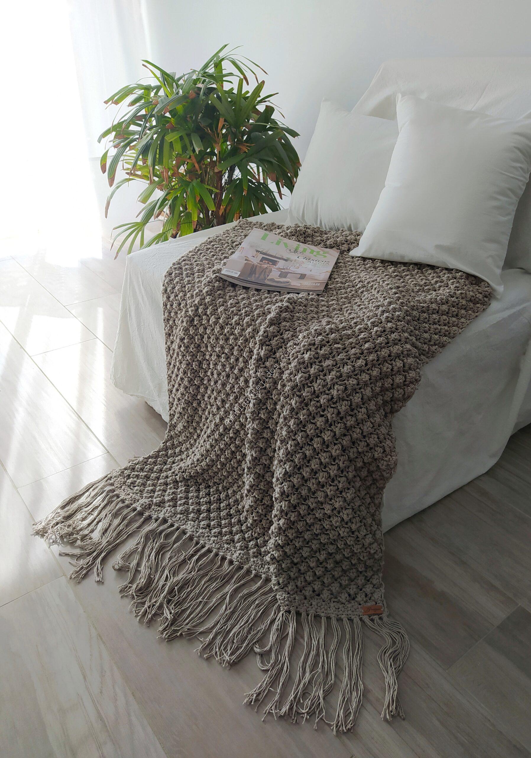 Manta LOLA 0.75x1.60+flecos o borlas (AP) - Imagen 3