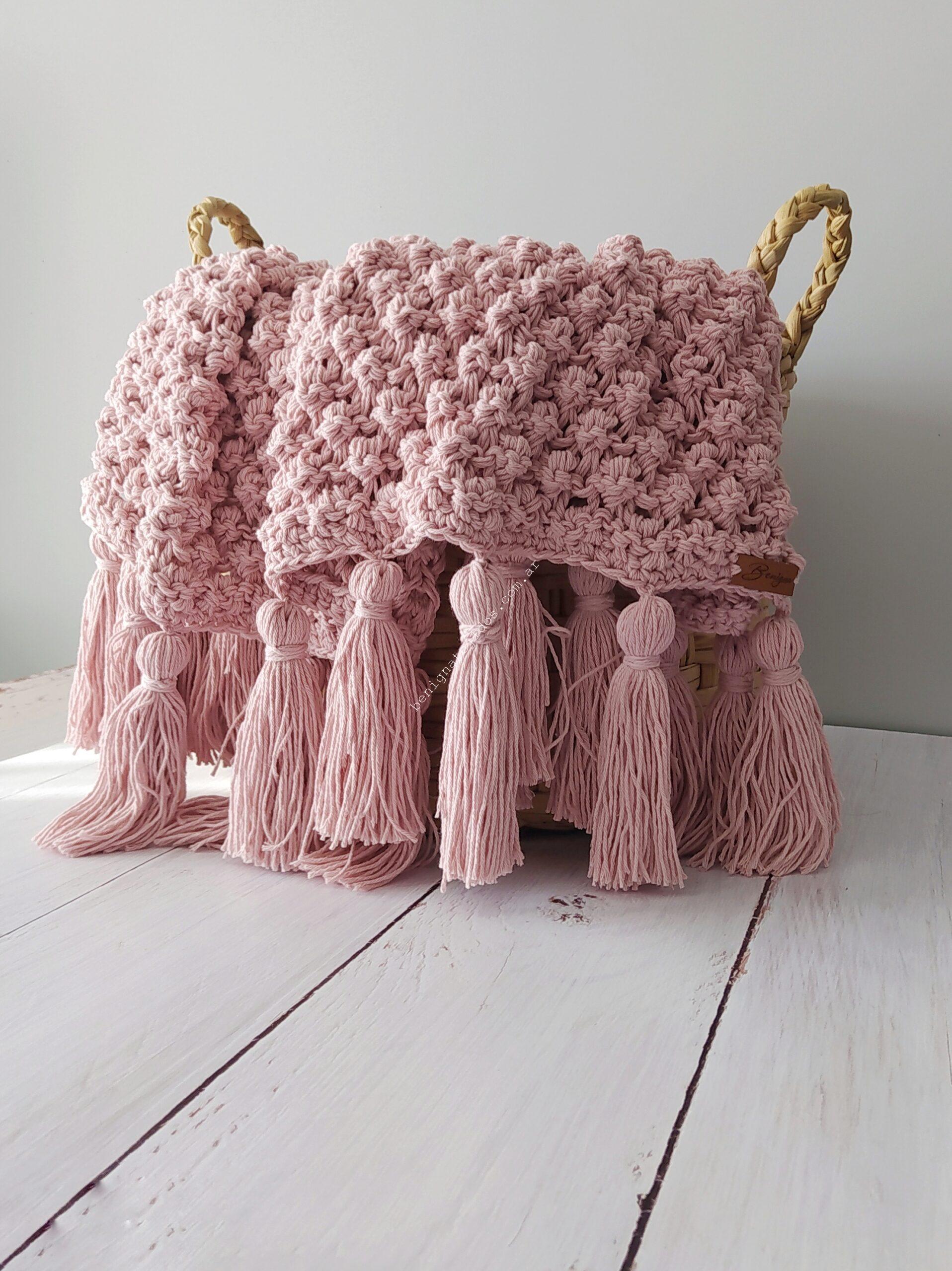 Manta LOLA 0.75x1.40+flecos o borlas (AP) - Imagen 7