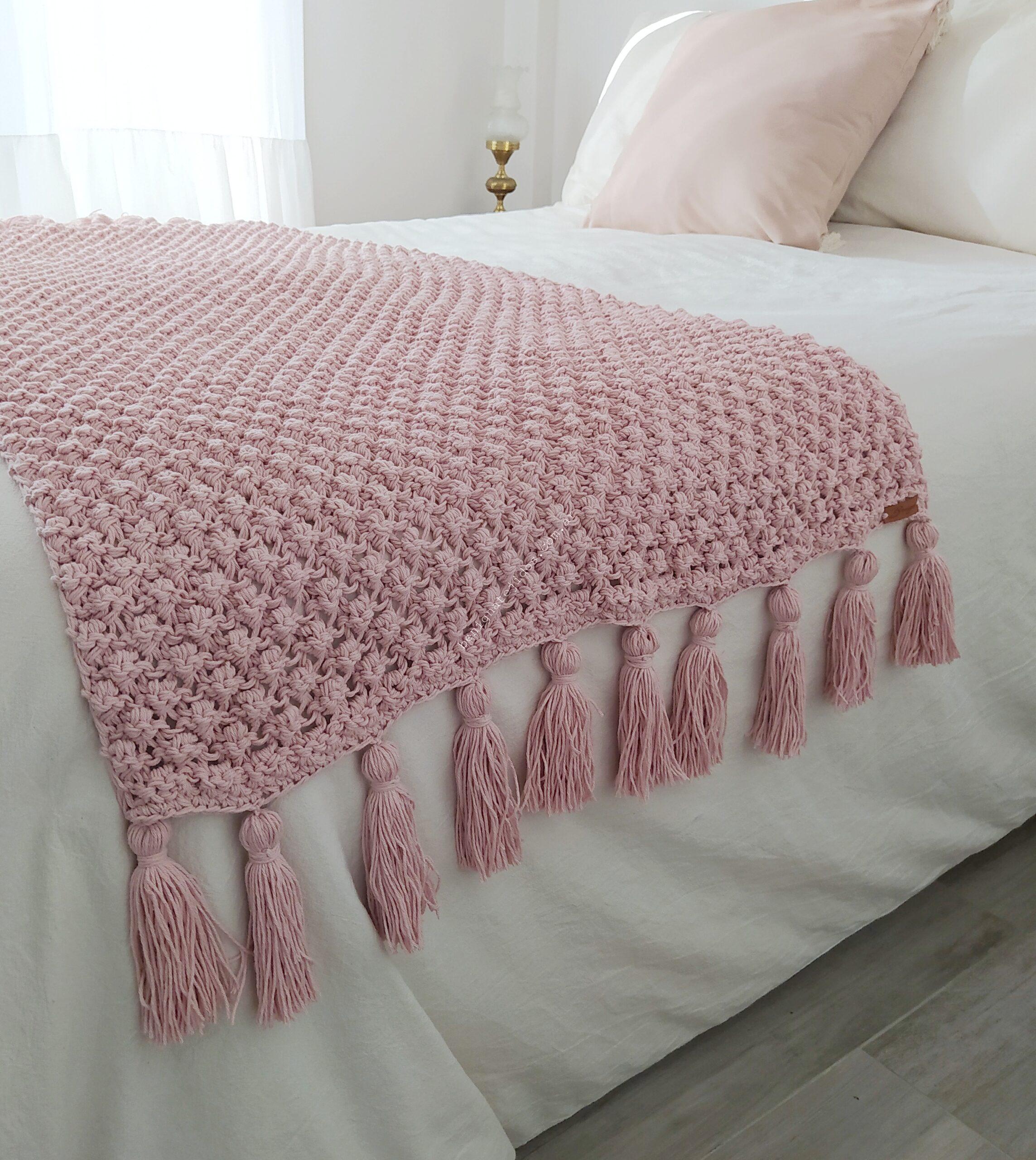 Manta LOLA 0.75x1.60+flecos o borlas (AP) - Imagen 4