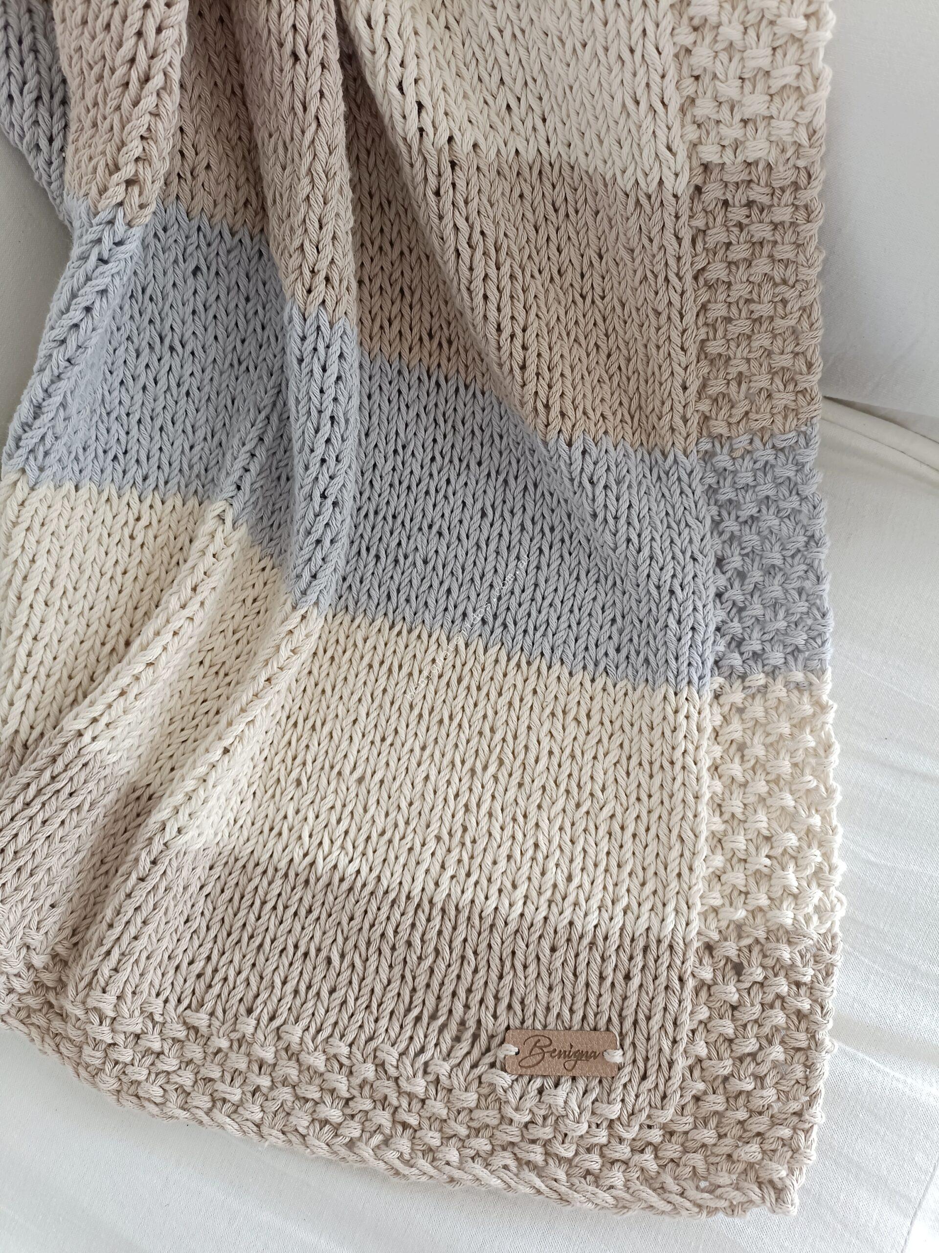 Mantita BB Juana a rayas 0.80x0.80 (AP) - Imagen 2