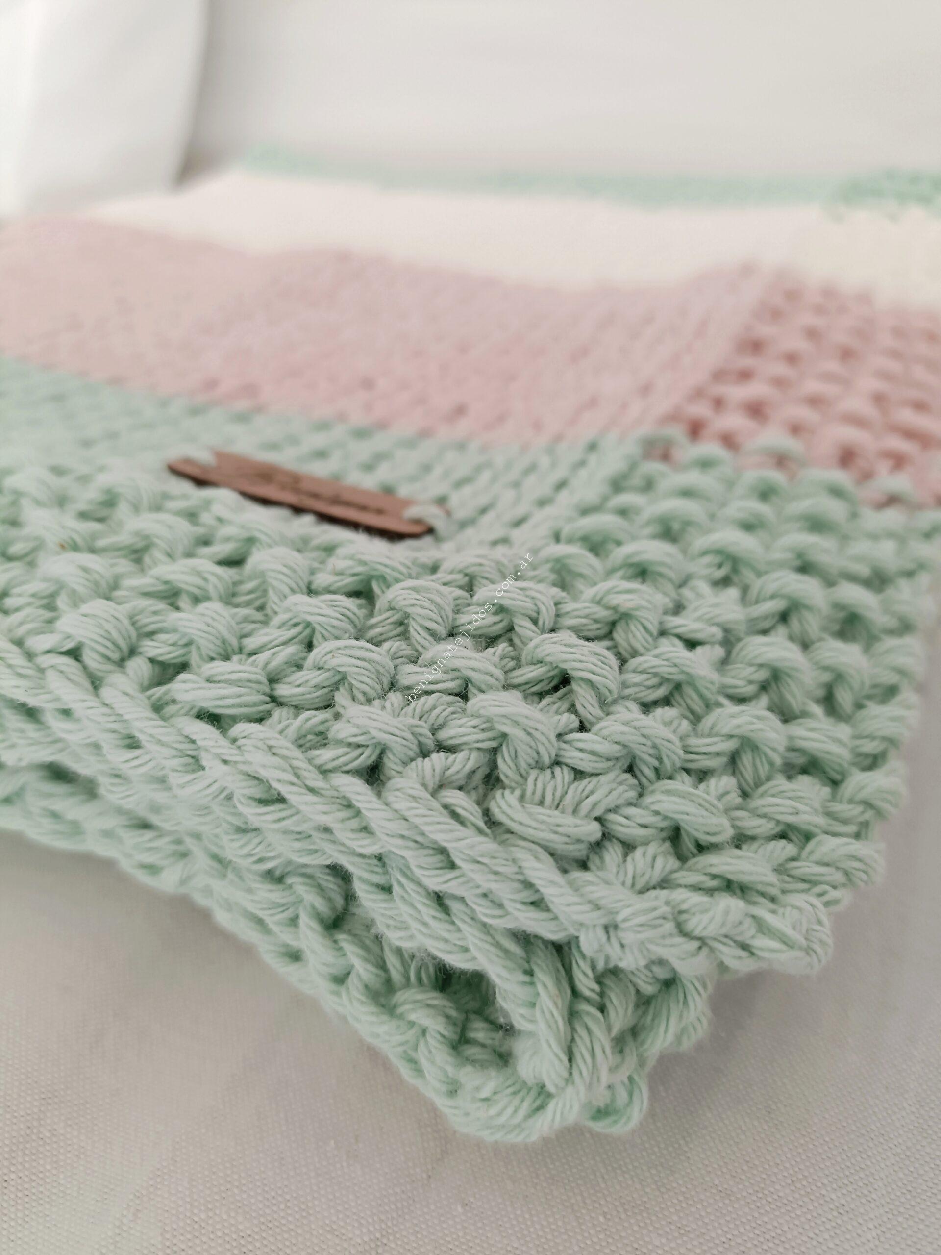 Mantita BB Juana a rayas 0.80x0.80 (AP) - Imagen 3