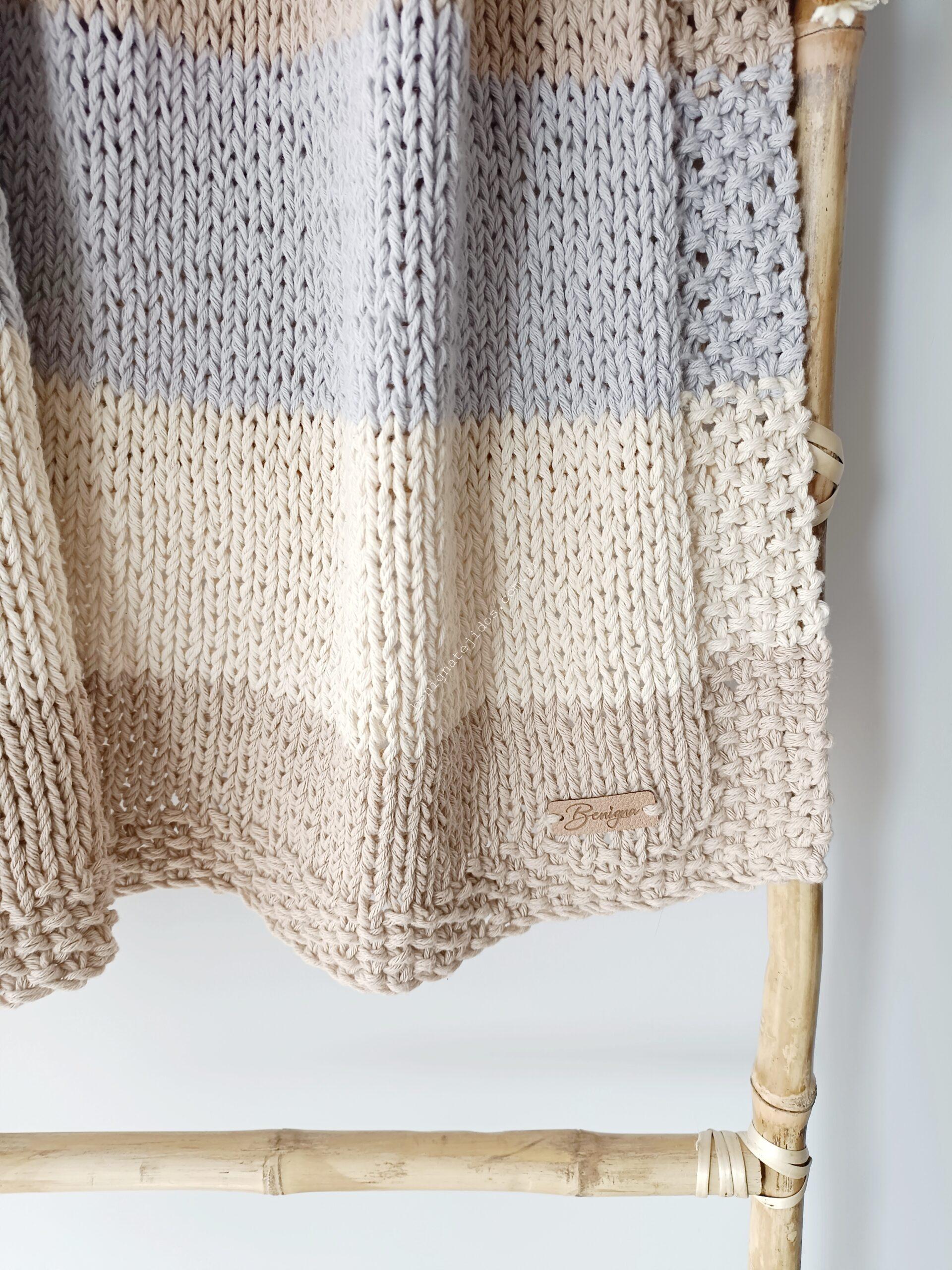 Mantita BB Juana a rayas 0.80x0.80 (AP) - Imagen 4