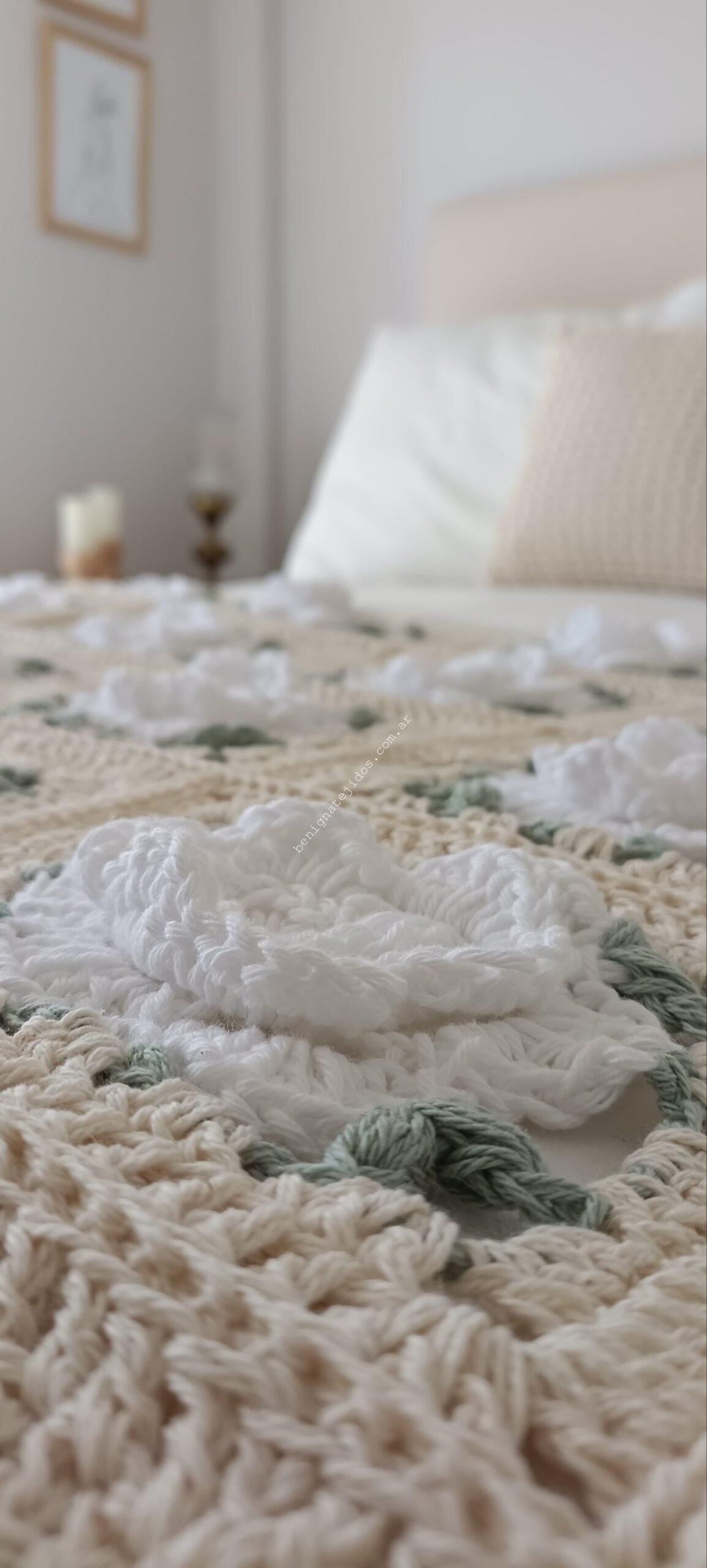 Manta ROSES 0.75x2.00+flecos o borlas (AP) - Imagen 4