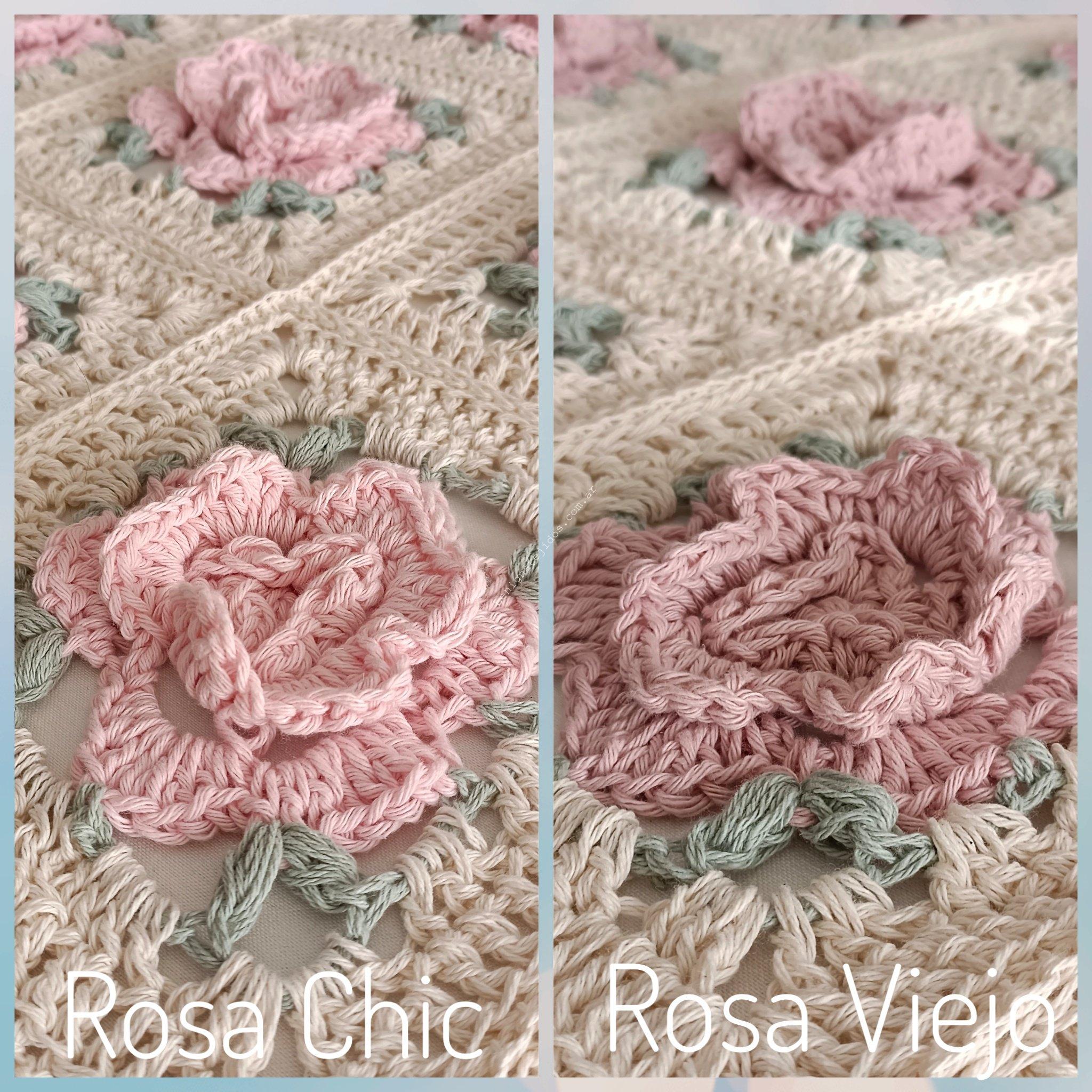 Manta ROSES 0.75x1.40+flecos o borlas (AP) - Imagen 5